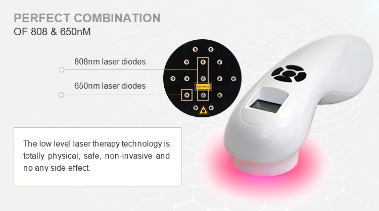 Home Use 650nm 808nm Low Level Laser Therapy Device for Pain Relief