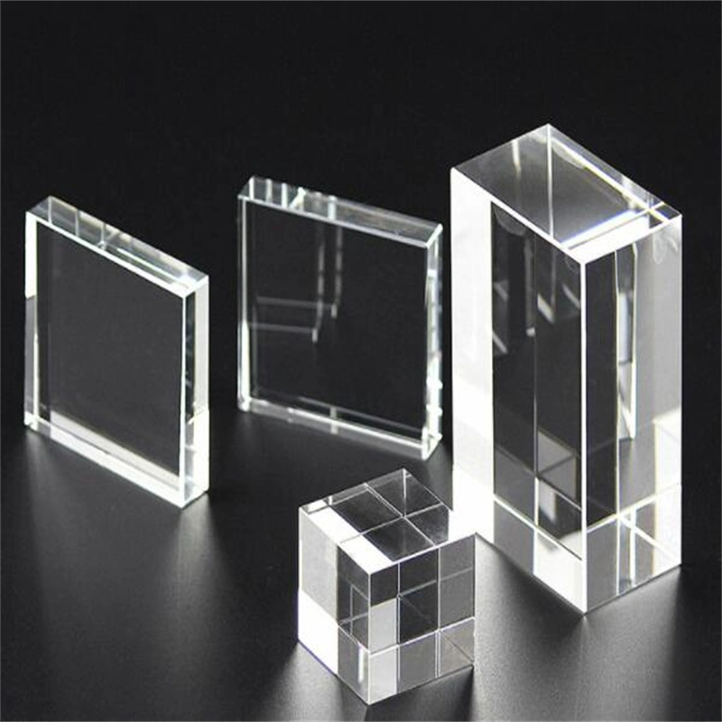 High Quality Engraving Laser Chamfered Paper Weight K9 Cube Crystal